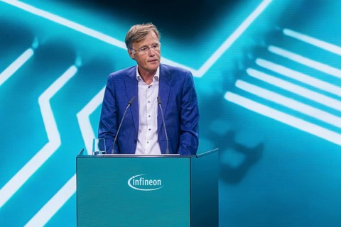 Infineon Smart Power FAB opened in Dresden. Jochen Hanebeck, CEO of Infineon Technologies AG,