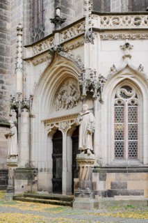 Stadtkirche St. Marien, Portal, Pirna, Saxon Switzerland-Eastern Ore Mountains, Saxony, Germany