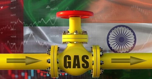 Emirati gas export pipeline to India. Gas exports from the United Arab Emirates to India on