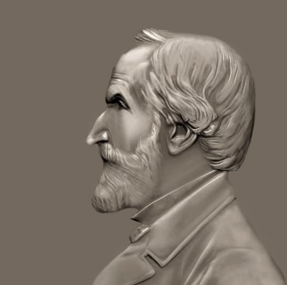 Giuseppe Verdi, 1813 – 1901, Italian opera composer, digitally edited