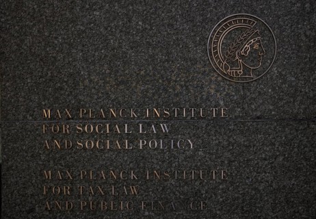 Badge, sign, Max Planck Institute for Social Law and Social Policy and for Tax Law and Public
