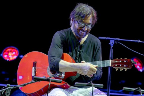 Al Di Meola, guitarist, USA, sound check, live 27.07.2026, ZigZag Jazz Festival, Gasometer, Berlin,