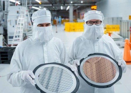 Clean room of Infineon Technologies AG's new Smart Power Fab in Dresden on June 10. The Smart Power