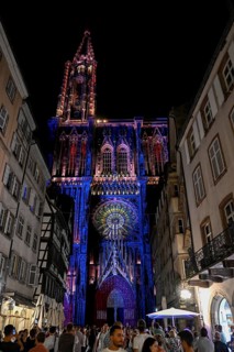 Illumination of the Cathédrale Notre Dame de Strasbourg, Strasbourg Cathedral, Unesco World