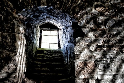 A cellar of an old castle, Germany