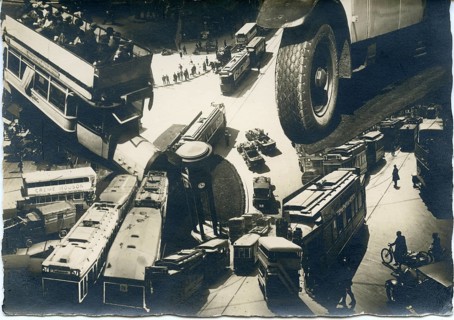 Albert Vennemann, 1885-1966, Das schöne Berlin, photomontage, Potsdamer Platz, traffic, speed,
