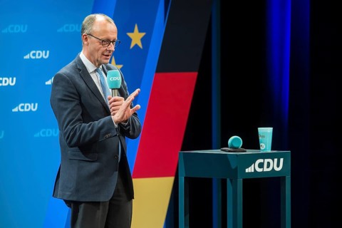 Election event of the CDU party for the Bundestag elections with top candidate Friedrich Merz.