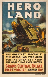 Poster for Hero Land, a spectacular entertainment based on the battlefields of the First World War,