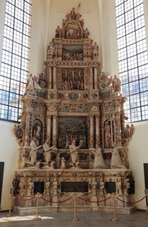 Church of St. Moriz, epitaph of Nikolaus Bergner, alabaster tomb counted among the most beautiful
