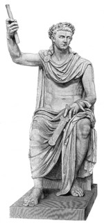 Tiberius or Tiberius Caesar Divi Augusti Filius Augustus, born Tiberius Claudius Nero, 42 BC - 37