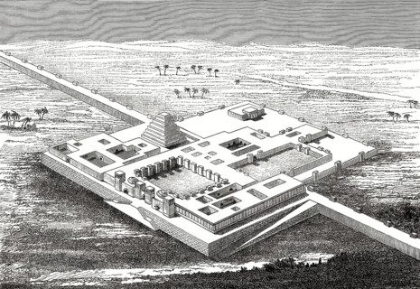 Rekonstruktion des Nordwestpalastes von Ashurnasirpal II, Assyrien, Irak