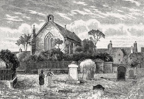 View of Restalrig Church, Edinburgh, Scotland, 19th century