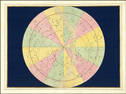 Astronomy. The celestial atlas, the Uranometria, Ptolemaic constellations, by Johann Bayer (1572 -