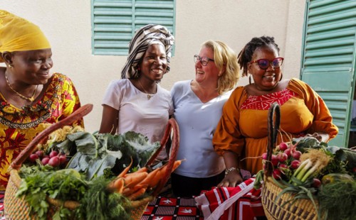 Svenja Schulze (SPD), Federal Minister for Economic Cooperation and Development, visits the