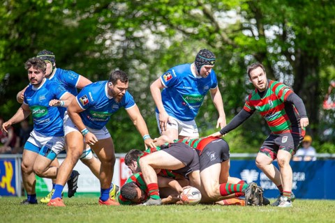 Heidelberg, 06.04.2024, Rugby 1st Bundesliga South/West, Season 2023/24, Matchday 10: SC Neuenheim