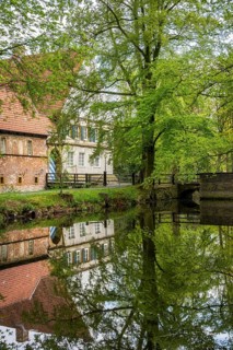 Benedictine Convent, Dinklage Castle, Vechta District, Dinklage, Lower Saxony, Germany