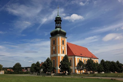 Rosenthal pilgrimage church in Ralbitz-Rosenthal, central pilgrimage site of the Catholic Sorbs,