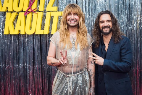 Bill Kaulitz and Tom Kaulitz at Kaulitz & Kaulitz season 3, premiere at Delphi Filmpalast, Berlin,