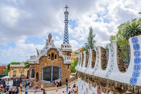 Park Guell by Antonio Gaudi, Park Gueell, Antonio Gaudi architect, Unesco World Heritage Site,