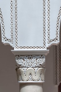 Columns in Riad, Column, traditional, decorated, ornament, decoration, art, construction, building,
