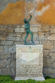 Sculptures in the Roman Baths in Sanssouci Park in Potsdam, Brandenburg, Germany