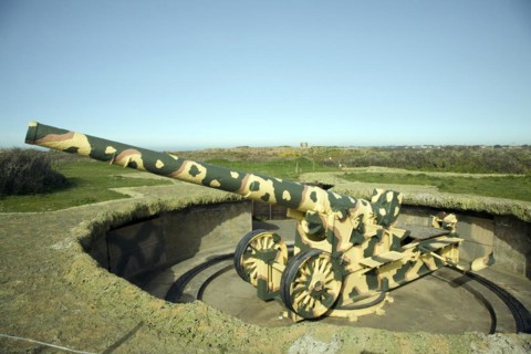 German second world war gun emplacement Pleinmont, Torteval, Guernsey, Channel Islands, UK