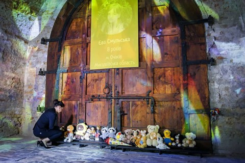 Annalena Bärbock (Alliance 90/The Greens), photographed during a memorial ceremony for the