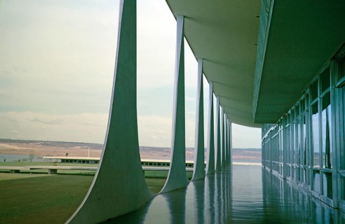 Building of the presidential palace, Palacio da Alvorada, built in 1958 by architect Oscar