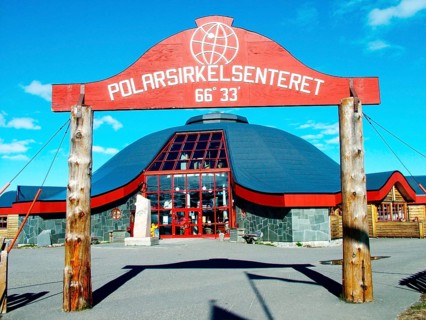 Geography, travel, Norway, entrance to the Arctic Circle Center on E 6, in Nordland