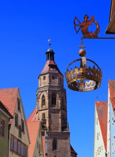 Germany, Middle Franconia, town of Weissenburg, Church of St. Andrew in the town centre