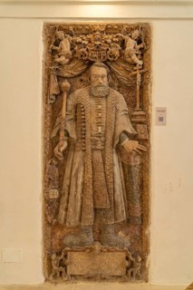 Epitaph Andreas butcher in the interior of the Protestant parish church in Sibiu or Sibiu,
