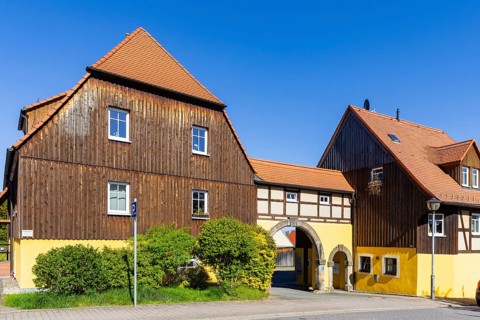 Old homestead in Possendorf, Possendorf, Saxony, Germany