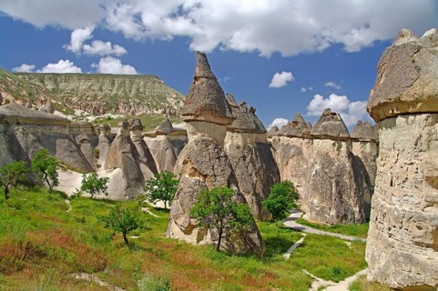 Europe, Turkey, Cappadocia, Cliffs, Cappadocia, Turkey
