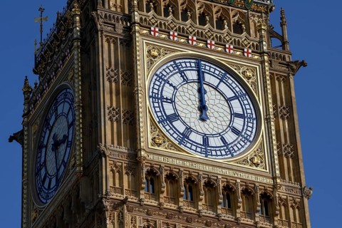 Big Ben, Detail, Westminster, London, England, United Kingdom
