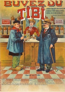 Advertising poster, beverage advertisement, advertising poster for Tibi drinks from the late 19th