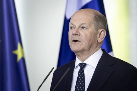 Olaf Scholz (SPD), Federal Chancellor, and Alexander Stubb (not pictured), President of the