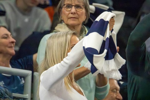 04.05.2024, easy Credit BBL, Basketball Bundesliga: Good mood among the fans of Academics