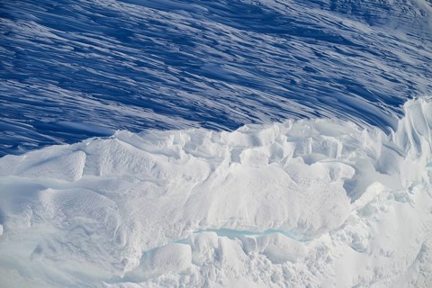 Close-up of a snow cornice, Gemmi Pass, Plattenhörner, Leukerbad, Leuk, Valais, Switzerland