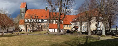 Katlenburg castle, St. Johannes church, Katlenburg-Lindau, district of Northeim, Lower Saxony,