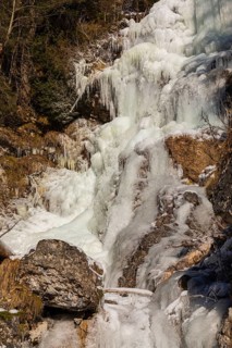 Frozen waterfall in the Eng valley