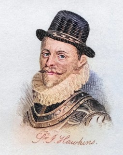 Admiral Sir John Hawkins, also called Hawkyns, 1532, 1595, English shipbuilder, naval