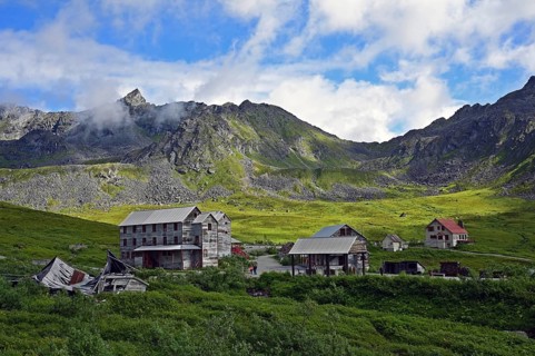 Open-air museum of former gold mine, Hatcher Pass, Alaska