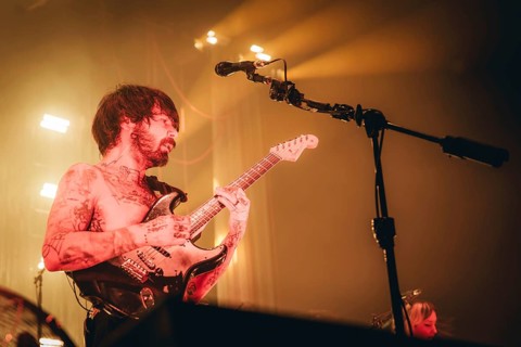 Singer Simon Neil from Biffy Clyro live on Futique Tour 2026 in Berlin's Max-Schmeling-Halle on 16