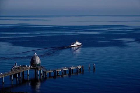 Sellin pier, diving bell, Rügen, Mecklenburg-Western Pomerania, Germany