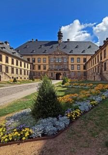 The Fluda City Palace, the former residence of the Fulda prince-bishops, Old Town, Baroque Quarter,