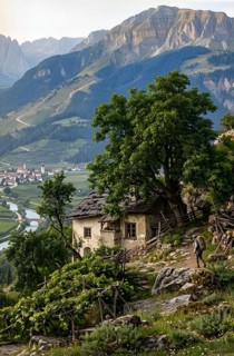 The Vogelweidhof near Bolzano, presumed home of Walther von der Vogelweide, Middle High German,