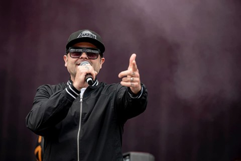 Jordon Charlie Scene Terrell, singer of Hollywood Undead live at Rock im Park on Zeppelin Field in