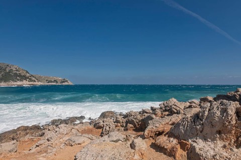 Coast near Cala Agulla, Majorca, Balearic Islands, Spain