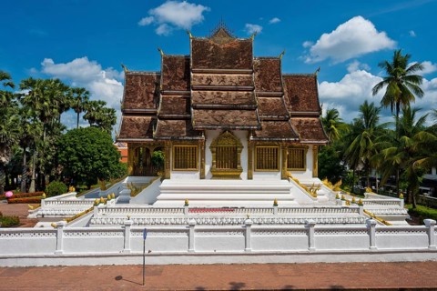 Haw Phra Bang Buddhist Temple of the Royal Palace, National Museum on Sisavangvong Road, Luang