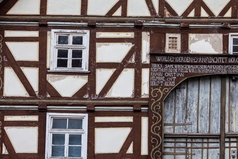 Old timber-framed house, built 1770, Germany